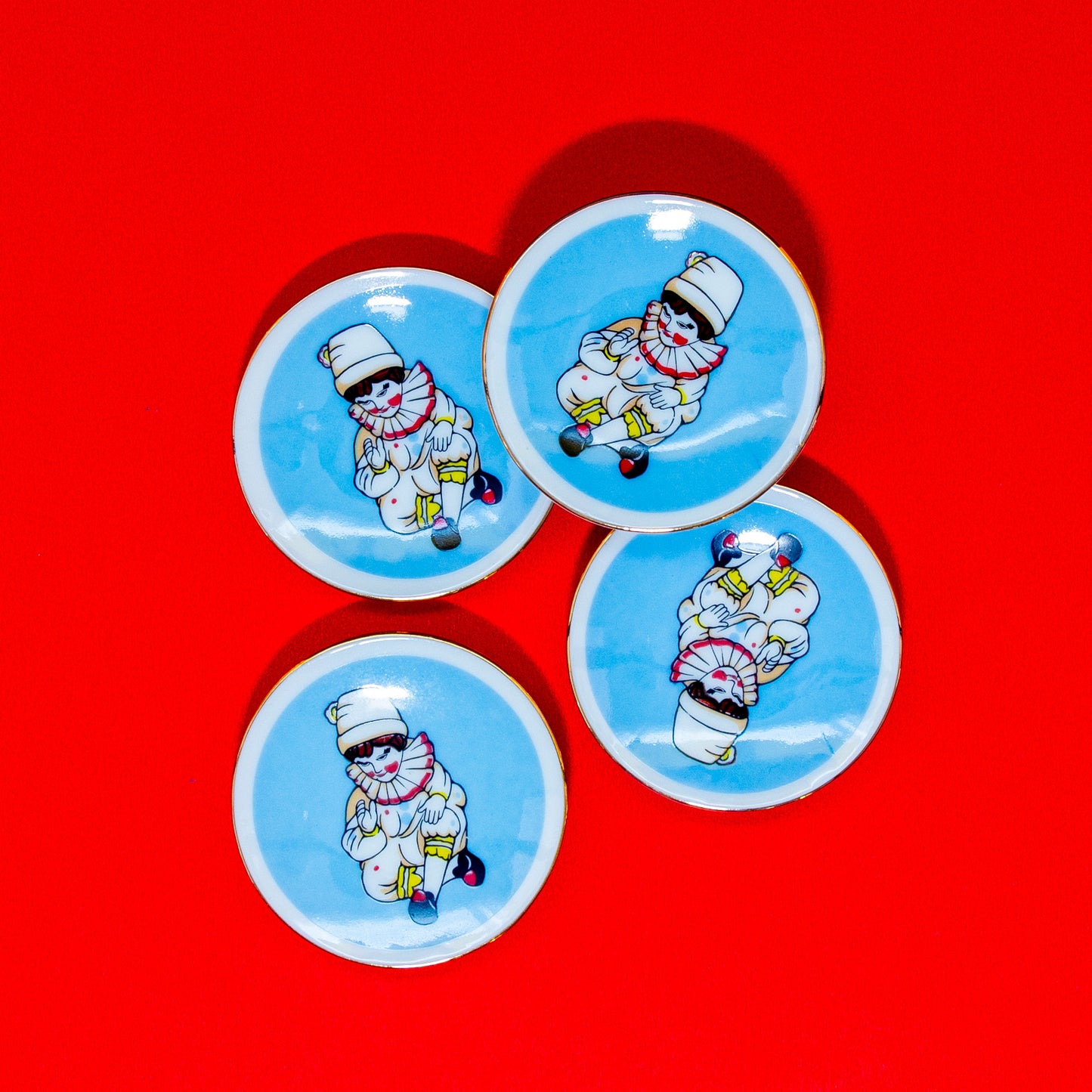 Mini Collectible Plates: Child Clown