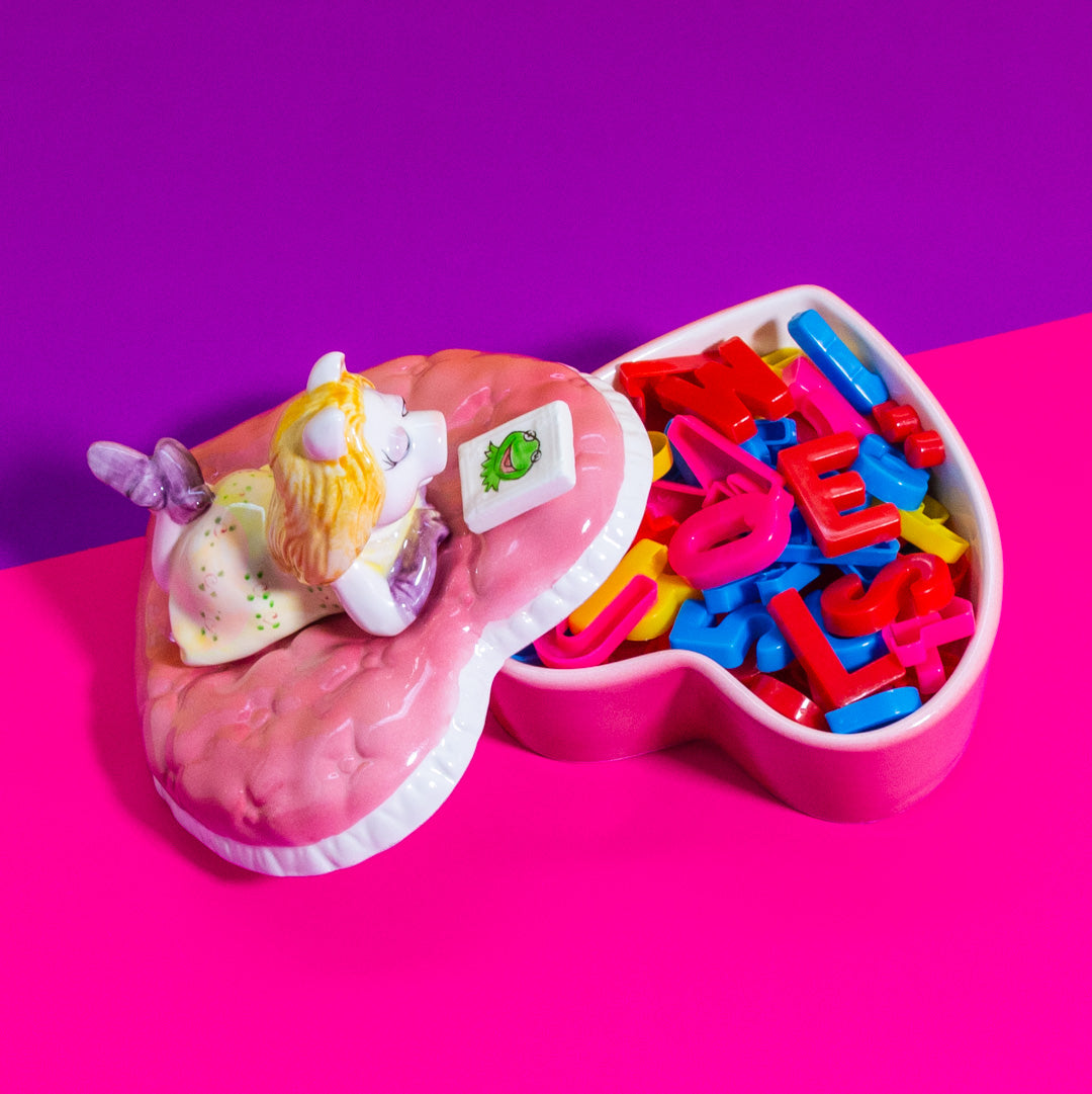 Miss Piggy Heart-Shaped Trinket Box