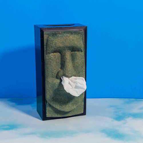 Moai Tissue Box Cover