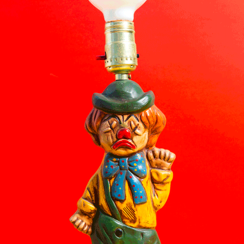 Manny the Manic Clown Lamp